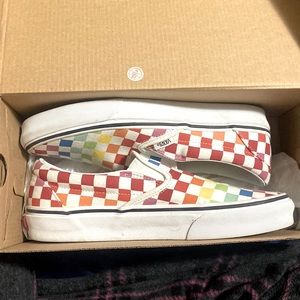 Classic Slip On Vans - Size 7.5 (M) 9 (W)